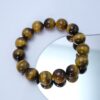 Tiger's Eye Bead Bracelet Grounding Stone for Courage, Focus & Protection
