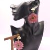 Handmade 925 Sterling Silver Earrings with Real Pressed Dried Flowers