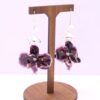 add4c3e3e4aad94661f0fefbb61167f5 Handmade 925 Sterling Silver Earrings with Real Pressed Purple Orchid Flowers