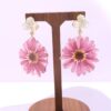 Handmade 925 Sterling Silver Earrings with Real Pressed Dried Flowers