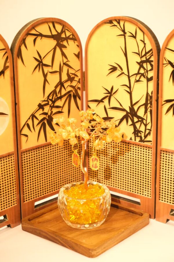 新中式折叠小屏风摆件装饰画