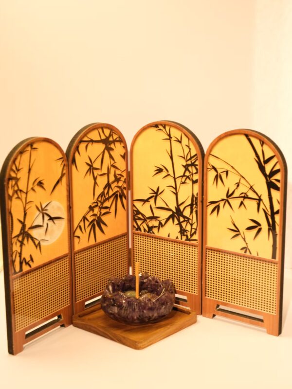 新中式折叠小屏风摆件装饰画