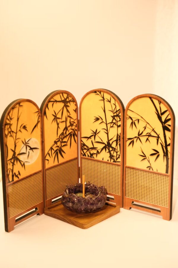 新中式折叠小屏风摆件装饰画