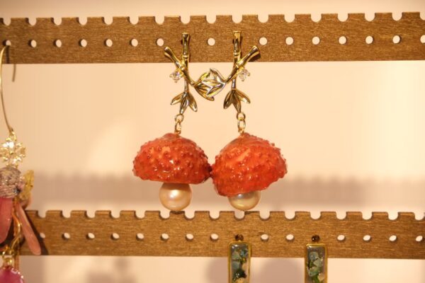 木质耳环架三层