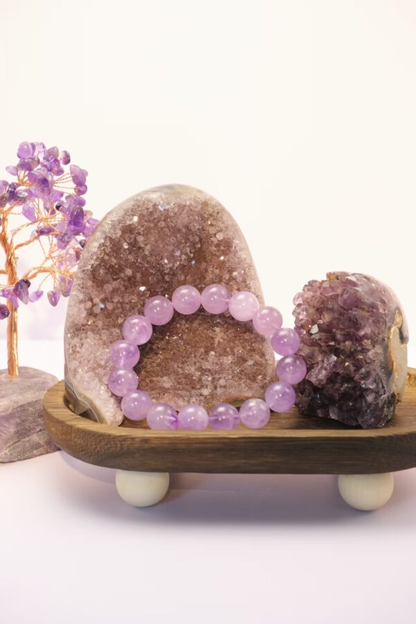 紫水晶原石两件原石摆件