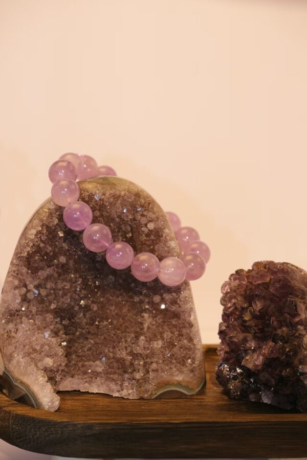 紫水晶原石两件原石摆件