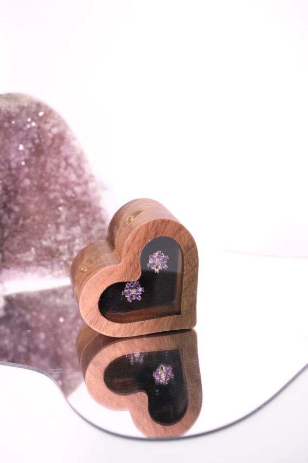 Exquisite 925 Sterling Silver Amethyst Floral Stud Earrings