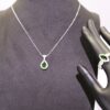 925 Sterling Silver Green Vesuvianite Pendant & Ring Set