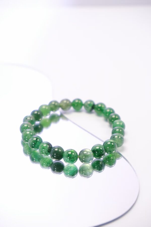 Natural Green Strawberry Quartz Healing Bracelet