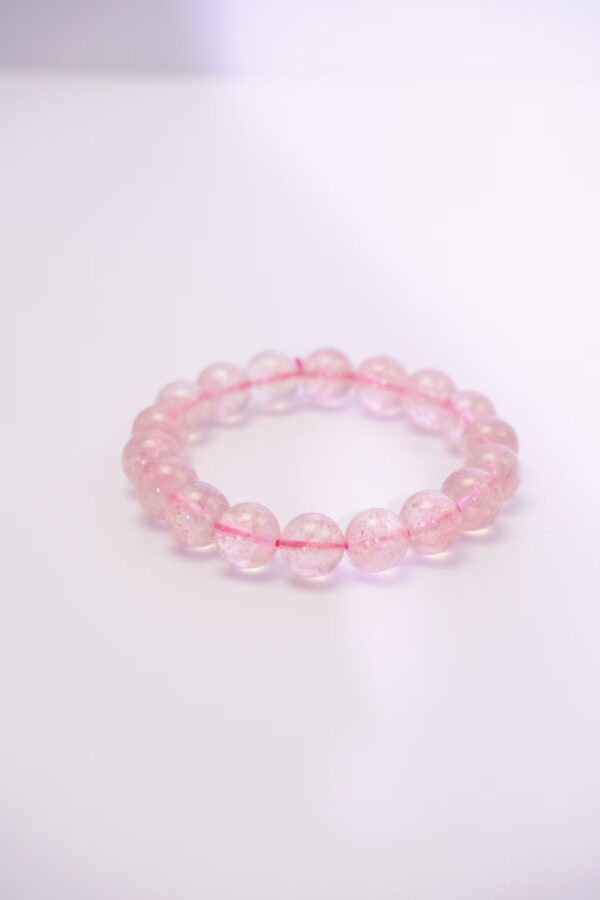 草莓晶 (1) Natural Strawberry Quartz Beaded Bracelet