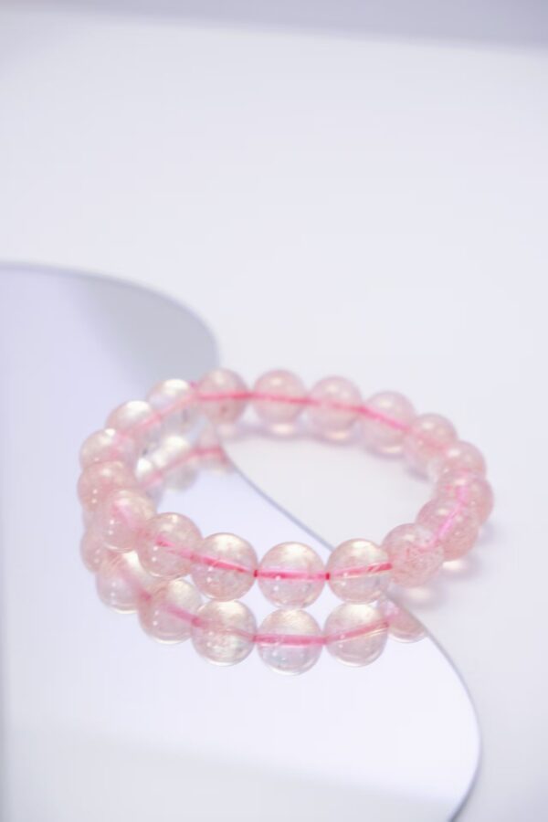 草莓晶 (4) Natural Strawberry Quartz Beaded Bracelet