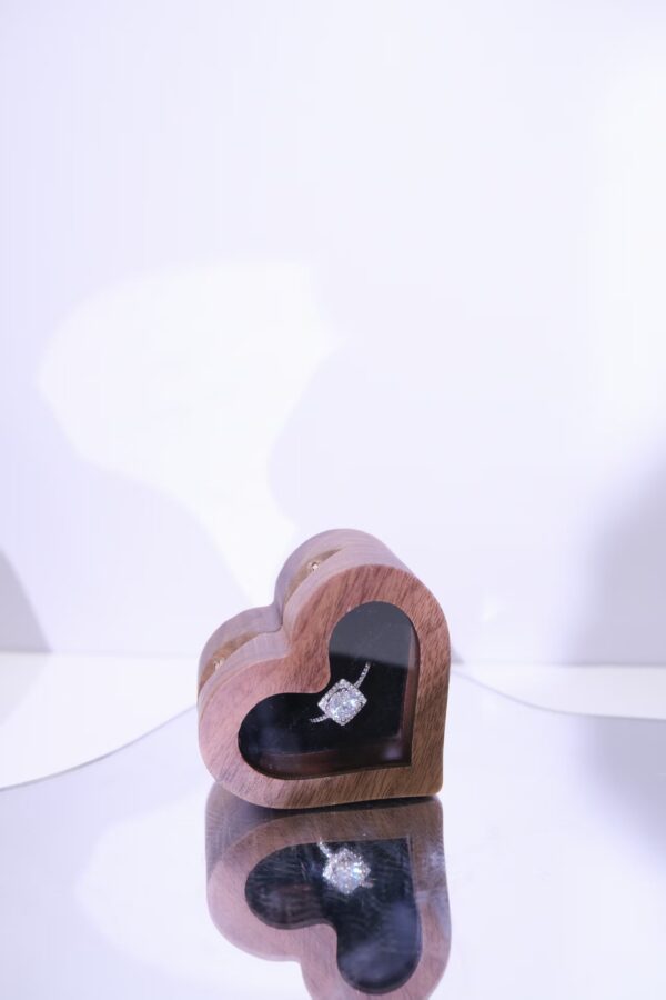 Square Moissanite Halo Ring