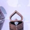 Heart-Shaped Blue Topaz Ring