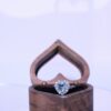 Heart-Shaped Blue Topaz Ring