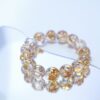 金箔胶花 手串 (6) Golden Foil in Amber Resin Bracelet