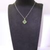 Four-Leaf  Jade Necklace with Traditional Chinese Goldsmithing