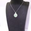 925 Silver Jade Round Pendant Necklace