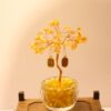 黄水晶发财树小摆件