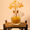 黄水晶发财树小摆件