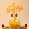 黄水晶发财树小摆件