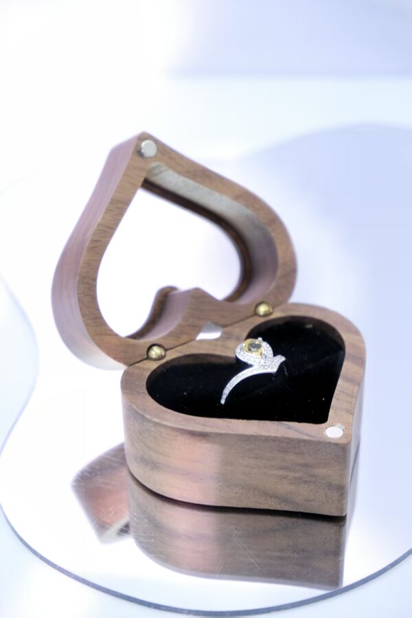 Pear-Cut Natural Citrine Ring with Diamond Halo