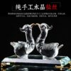 Exquisite Handmade Crystal Mandarin Duck Figurine