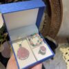 Natural Pink Guatemala Jade Happy Buddha Pendant, Bracelet & Ring Set​