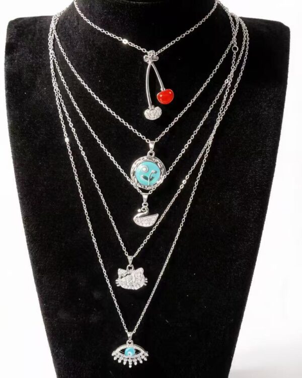 High-Quality  Waterproof Silver Necklace for Men & Women, Durable 316L Surgical Steel